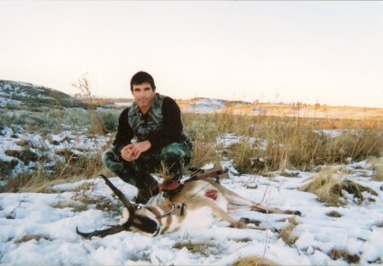 Peter Iacavazzi with antelope